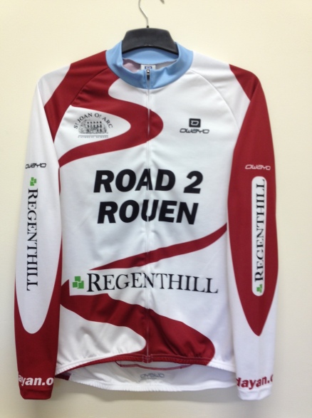R2R kit - front view (for those who will line the route to cheer us on our way…)